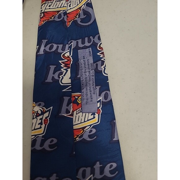 Iowa State Cyclones Cardinal Cy Men's Tie 100% Silk RM Sport Ralph Marlin USA - Picture 4 of 5